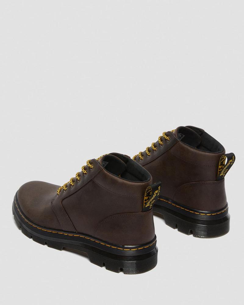 Brown Men's Dr Martens Bonny Leather Ankle Boots | CA 436LIS